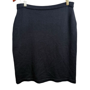 David Warren Black Knit Skirt Size L